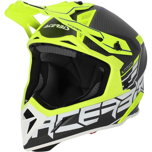 Casco Da Motocross Acerbis Steel Carbon 2023, Nero/Giallo, Xs (53/54)-image