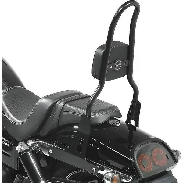 Sissy Bar Csl Fix Per Harley Dyna Fat Bob 10-17 Con Portapacchi Nero-image