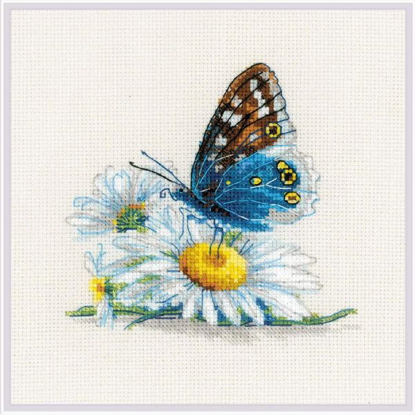 Confezione Da Ricamo A Punto Croce Riolis "Fragile Beauty"", Schema Contato, 15X15Cm"-image