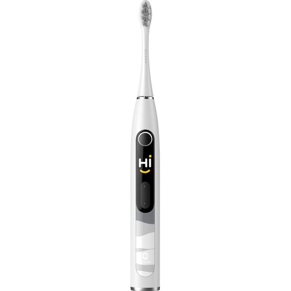 Oclean X10 Spazzolino Elettrico Sonico Intelligente Con Sensore Di Pressione Integrato 5 Modalità Di Pulizia 3 Ore Di Ricarica Rapida - Grigio-image