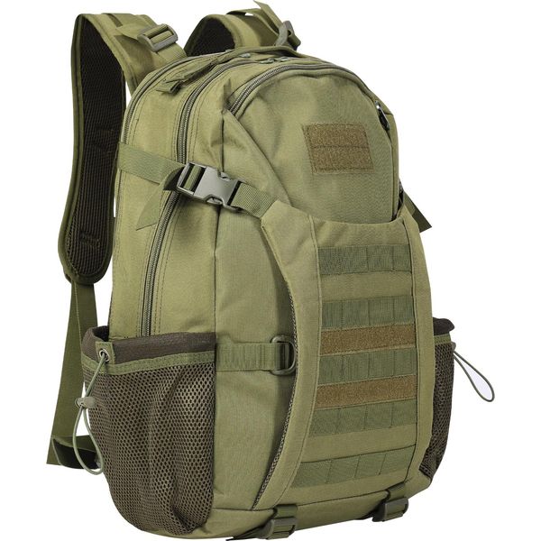Zaino Impermeabile Sport Viaggio Escursioni Lavoro Tempo Libero Scuola Zaino Uomini Signore, Verde Militare-image