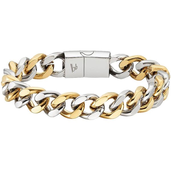 Edelstahlarmband Bruno Banani "Schmuck", Gold (Edelstahlfarben, Gelbgoldfarben), ArmbäNder, Damen, 21Cm, Edelstahl, Edelstahlarmband-image