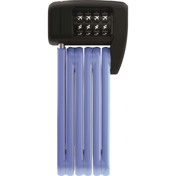 Lucchetto Pieghevole Abus Kids Bordo Lite Mini 6055C/60 Symbols - Lucchetto Per Bicicletta Con Codice Simbolo - Livello Di Sicurezza Abus 7 - 60 Cm - Blu-image