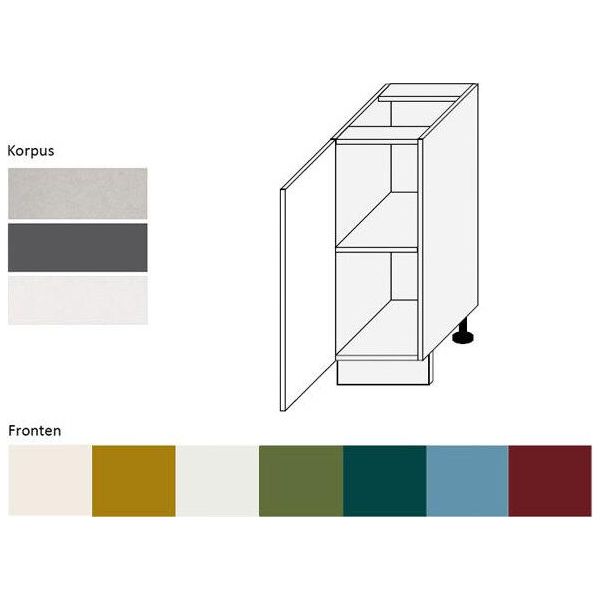Base Per Cucina Con Corpo Da 30 Cm E Frontale Laccato Colore Selezionabile (RI-D1D/30)-image