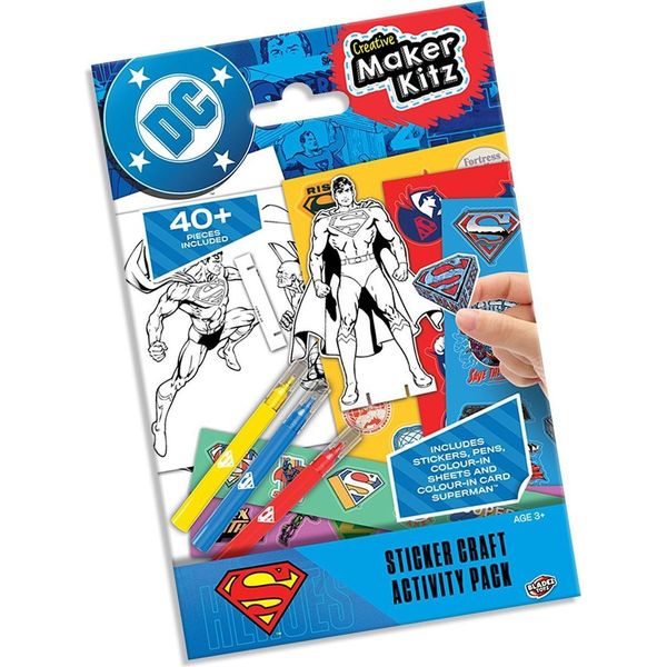 Set Di Adesivi Di Superman Per Bambini, Divertimento Creativo-image