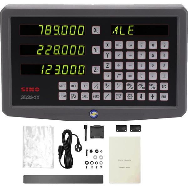 Kit Dro A 3 Assi, Display Digitale, Misura Di Alta Precisione, Display DRO-SDS6-3V-image