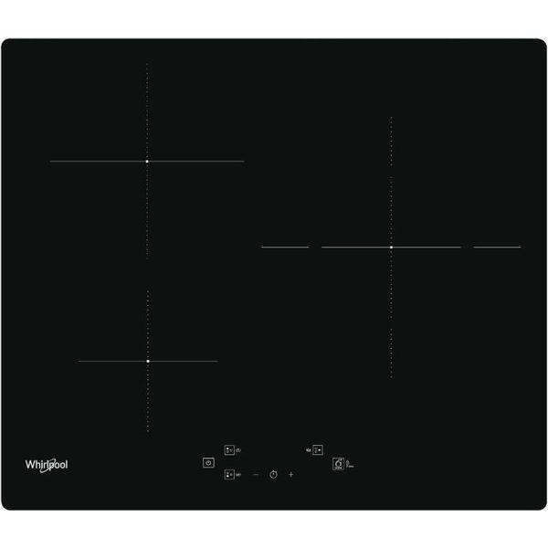 Piano Cottura A Induzione Da 60 Cm Con 3 Fuochi, 7200 W, Nero Whirlpool Wsq3860Ne-image