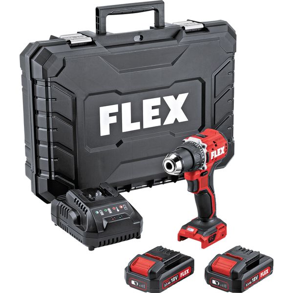 Trapano Avvitatore A Batteria Flex Dd 2G 18,0 Ec LD/2,5 Set (Avvitatore A Batteria, Batteria Ricaricabile 2,5 Ah)-image