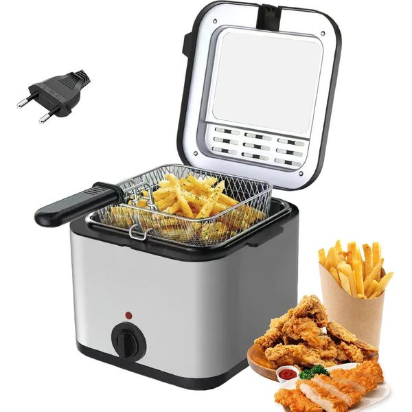 Friggitrice, Capacità 2,5 Litri, Design Compatto, Bianco, Ue-image