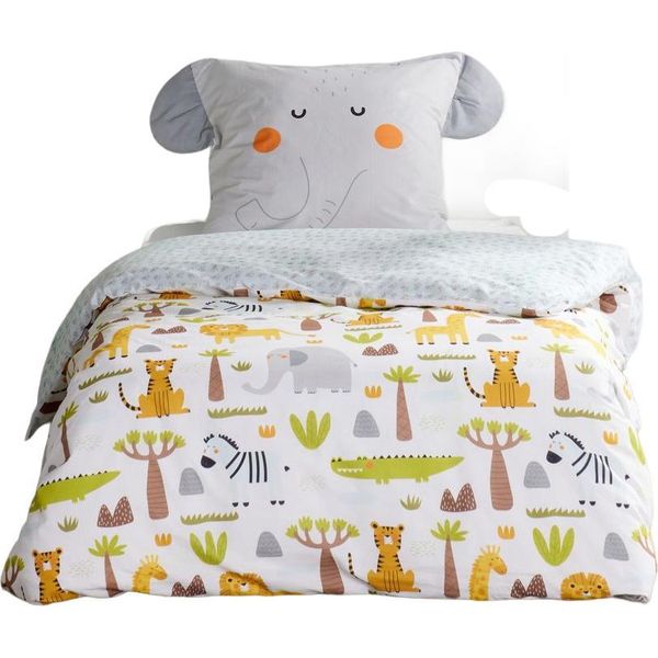 Biancheria Da Letto Per Bambini 140X200 Cm Lazy Morning, Cotone, Federa Con Orecchie-image