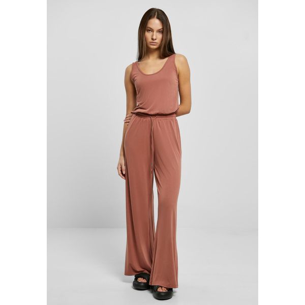 Urban Classics - Donna Tuta Lunga Senza Maniche In Modal Terracotta - 3XL-image