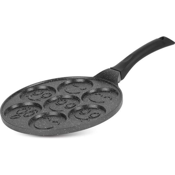 Padella Magichome, Induzione, 27 Cm, Per Pancake E Uova Al Tegamino, Con Faccine, Per 7 Pezzi-image