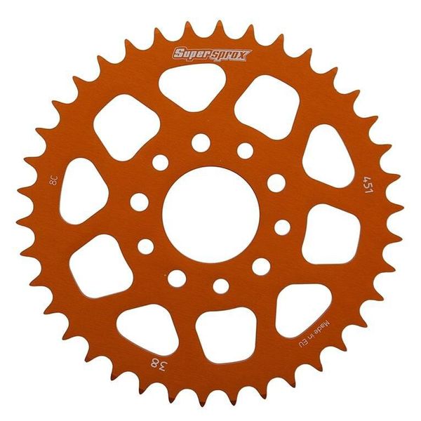 Alu-Kettenrad Supersprox 415 - 38Z (Arancione) RAL-451:38-ORG|ID 40,0 Lk 60,0 5-Loch/5-Loch-image