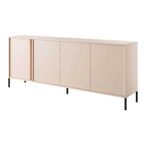 Credenza Dast 203X39,5X81Cm Beige A 4 Ante-image