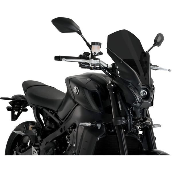 Cupolino Puig Naked Touring Fumè Scuro Omologato Abe Per Yamaha-image