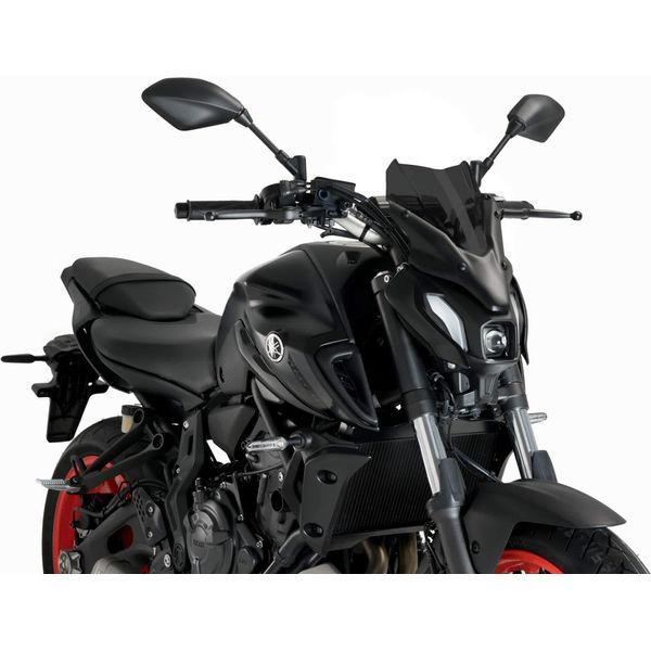 Cupolino Puig Naked Sport Fumè Scuro Omologato Abe Per Yamaha-image