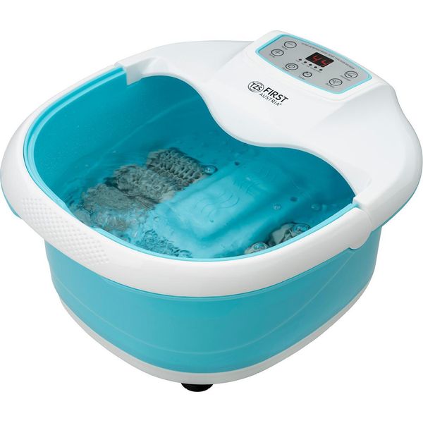 Tzs First Austria Massaggiatore Plantare Idromassaggio 6 Rulli Di Massaggio 450 Watt Blu Bianco-image