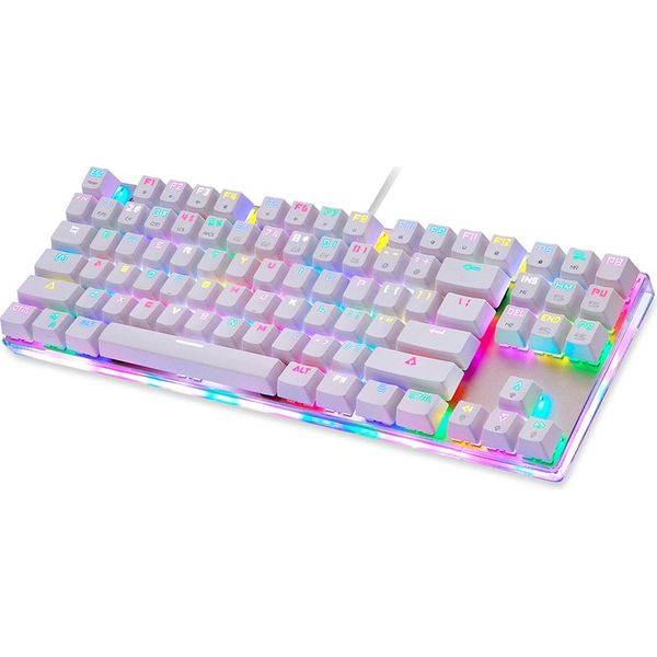 Tastiera Meccanica Motospeed K87S Con 87 Tasti, 9 Effetti Luminosi A Led | Retroilluminazione Rgb | Tutti I Tasti Senza Conflitti-image