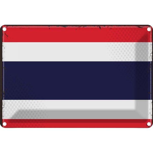 Vianmo Insegna Di Latta 20X30 Cm Bandiera Thailands Flag Of Thailand-image