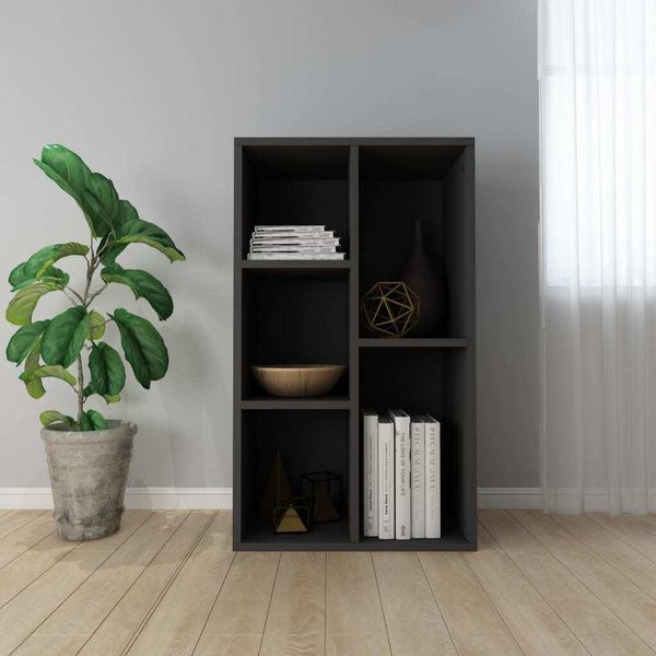 Vidaxl Libreria/Sideboard Nero 50X25X80 Cm Materiale A Base Di Legno - Libreria - Librerie - Libreria - Librerie-image