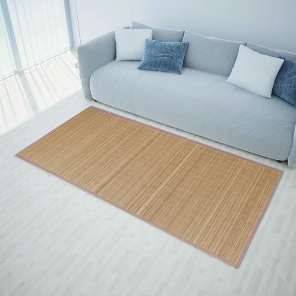 The Living Store Tappeto In Bambù 100 X 160 Cm Marrone-image