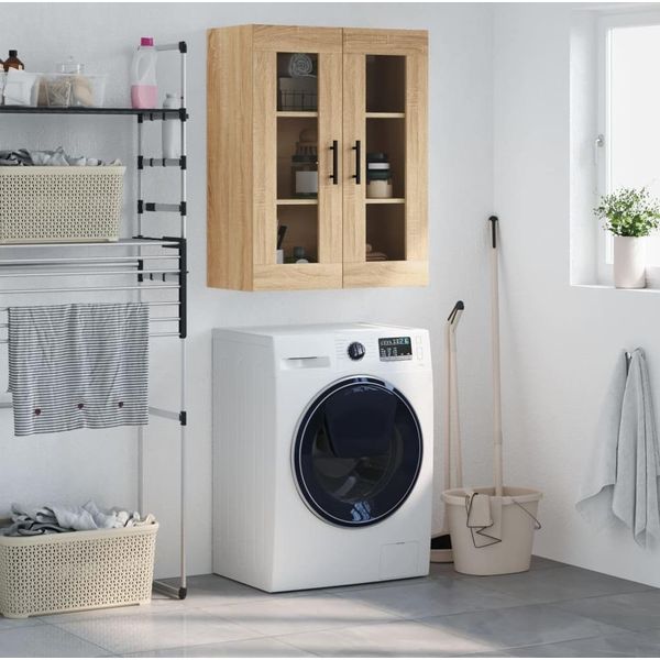 The Living Store Armadio A Muro Rovere Sonoma 69,5X34X90 Cm-image