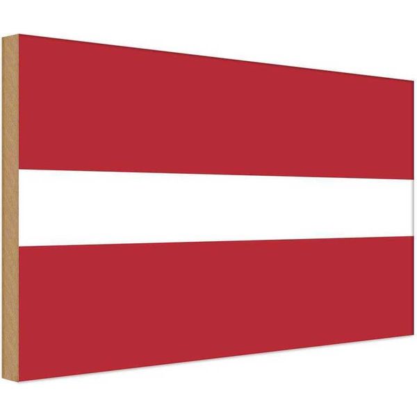 Vianmo Insegna In Legno 30X40 Cm Bandiera Lettlands Flag Of Latvia-image