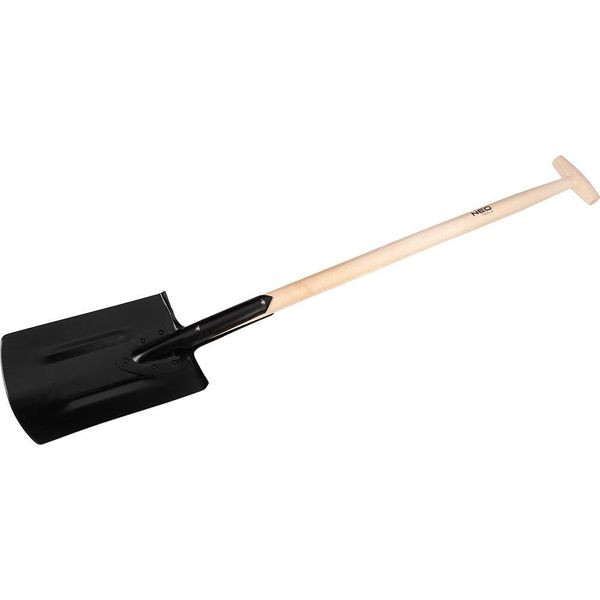 Neo Tools Pala Da Giardiniere Pala Da Costruzione Con Impugnatura A T - Eu - Vanga Da Giardiniere 117 Cm-image