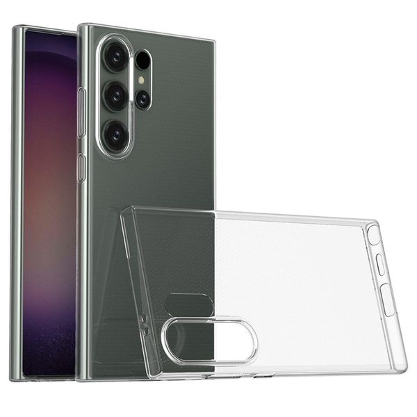 Per Samsung Galaxy S24 Ultra Silicone Protettivo Trasparente Custodia Del Telefono Cellulare Cover Case Tpu Sottile-image