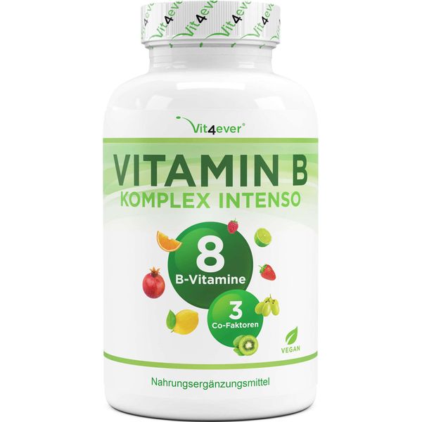 Complesso Vitaminico B Intenso - Tutte Le 8 Vitamine B + 3 Cofattori - 240 Capsule-image