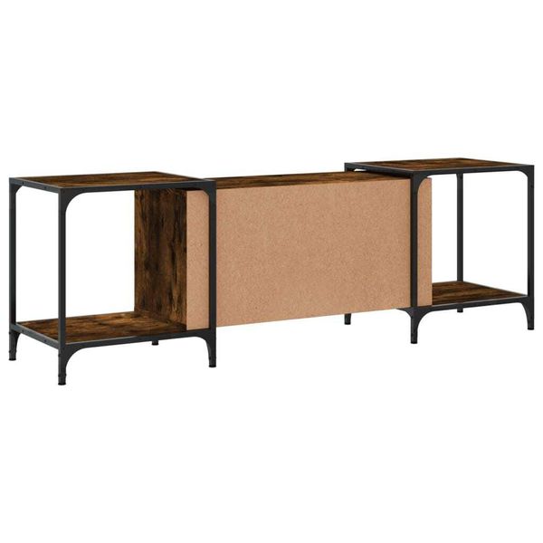 Syfax™ Mobile Porta Tv Rovere Fumo 153X37X50 Cm In Legno Multistrato-image
