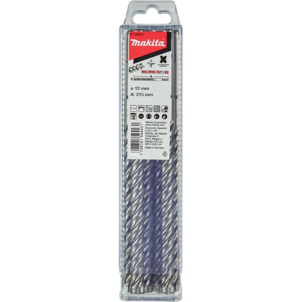 Makita Punta Per Martello SDS-PLUS, Nemesis Ii, 12 X 215 Mm, 10 Pz. SDS-PLUS - Nemesis 2 - 12 X 215 Mm - 10 Pz-image