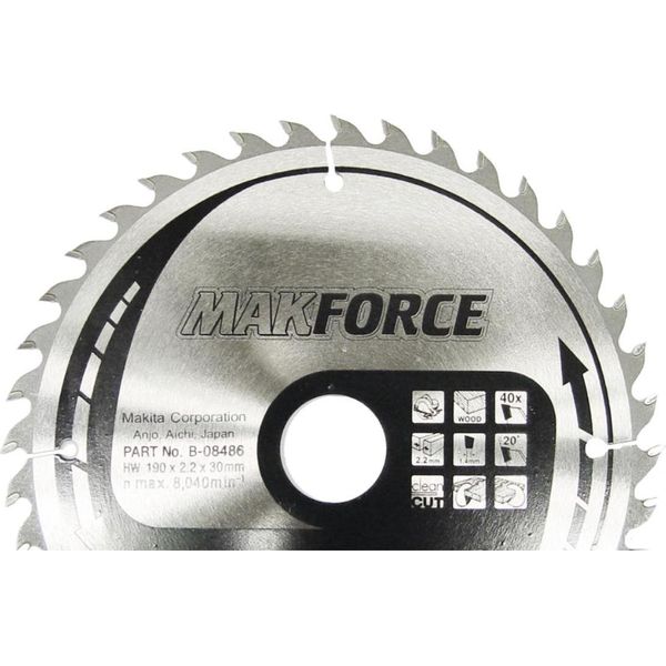 Lama Per Sega Circolare A Batteria Makita 135 X 20 Mm - 36 Denti-image