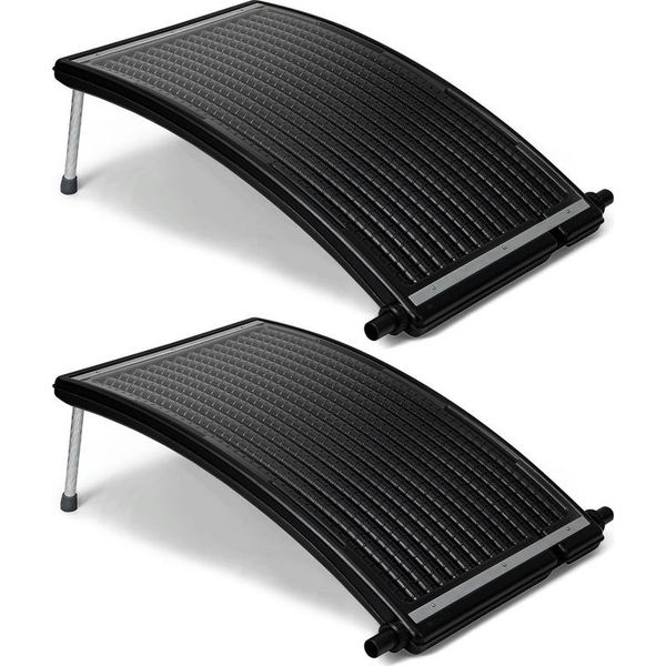 Tolletour 2X Riscaldatore Solare Collettore Solare Riscaldatore Piscina Acqua Calda 110X69X14Cm-image