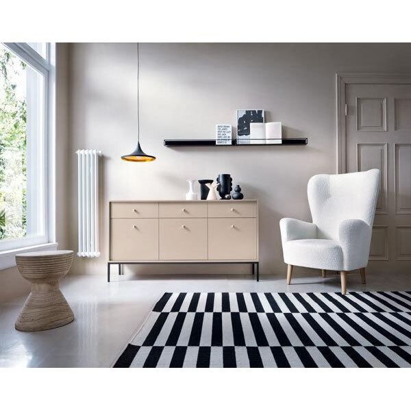 Credenza Mono Cassettiera 153X39X83Cm Beige 3 Ante-image