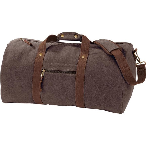 Quadra - Borsa Da Viaggio, Vintage, In Tela PC6446 (Taglia Unica) (Vintage Brown)-image