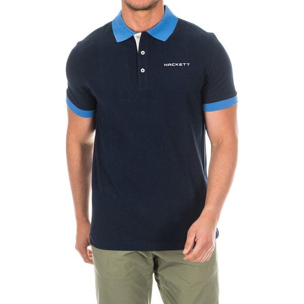 Polo Hackett London Da Uomo A Maniche Corte In Tessuto Confortevole E Traspirante HMX1006F-image