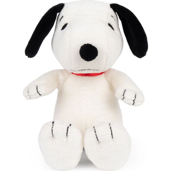 Snoopy Mini In Velluto A Coste Color Crema In Confezione Regalo - 17 Cm - 7""-image