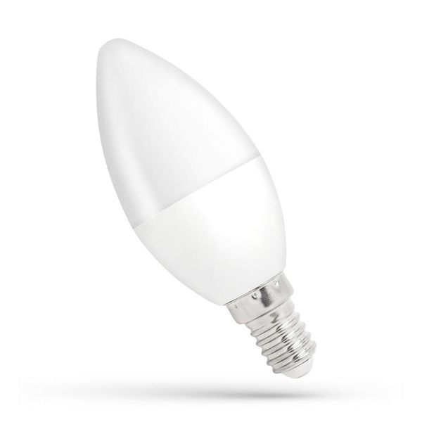 Lampadina A Candela Spectrum Led 8W E14 Opaca 650Lm 840 Bianco Neutro 4000K-image