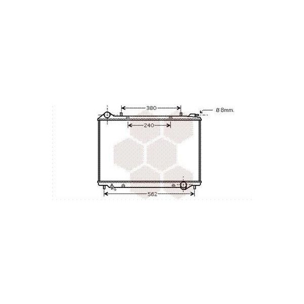 Van Wezel 37002441 - Oe 1302083 Radiatore, Raffreddamento Motore Per Frontera B (U99)-image