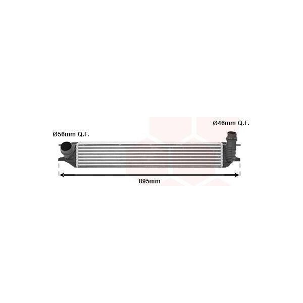 Van Wezel 43004462 - Intercooler Oe 144610001N Per Laguna Iii-image