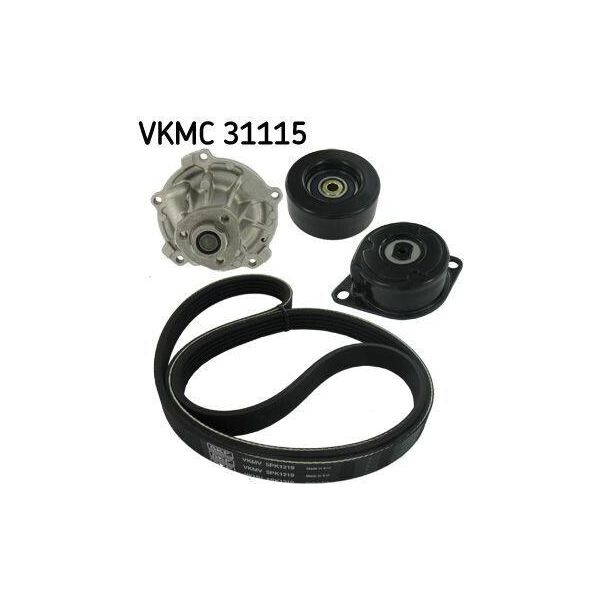 Skf Vkmc 31115 - Oe 028 121 004 Pompa Dell'acqua + Cuscinetto Per Arosa (6H), Felicia (6U), Caddy Ii (9K), Lupo (6E1, 6X1), Polo (6N)-image