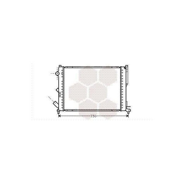 Van Wezel 43002301 - Oe 6025310088 Radiatore, Raffreddamento Motore Per Avantime (DE0), Espace Iii (Je)-image