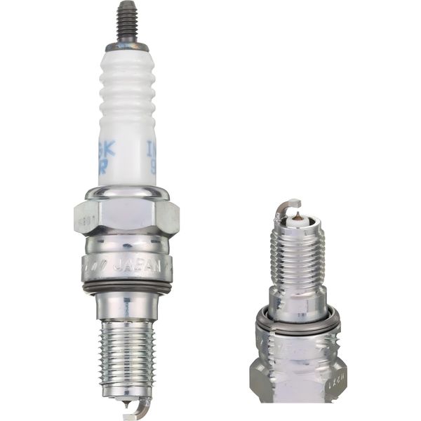 Set Di Candele Ngk 2X IMR8E-9HES Candela All'iridio Con Soppressione Delle Interferenze, Filettatura Lunga 19,0 Mm Ø 10,0 Mm Esagono 16,0 Mm, Distanza Tra Gli Elettrodi 0,90 Mm, Potere Calorifico 8, 95397-image
