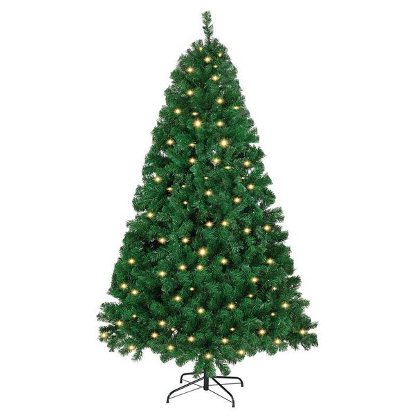 Jopassy Albero Di Natale Artificiale 210Cm Albero Di Natale Artificiale Con Illuminazione Albero Di Natale A Led Per La Decorazione Di Natale-image
