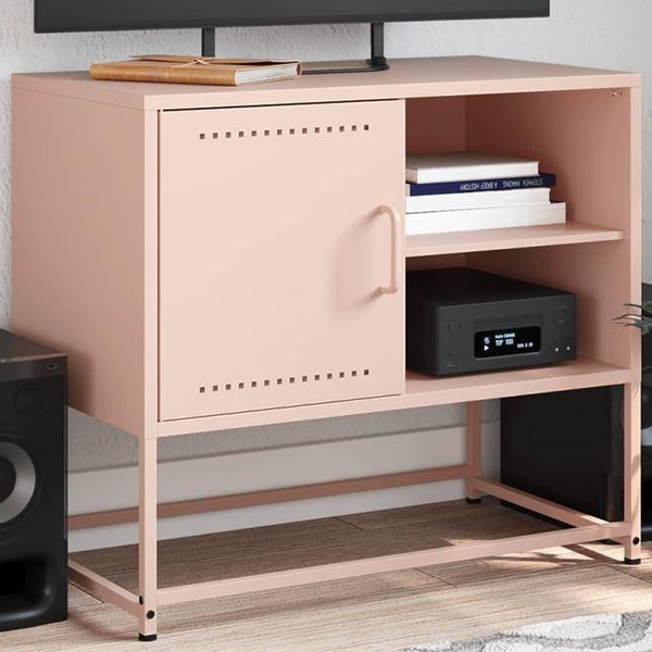Maison Exclusive - Credenza Alta Bianca 100,5X39X107 Cm Acciaio-image