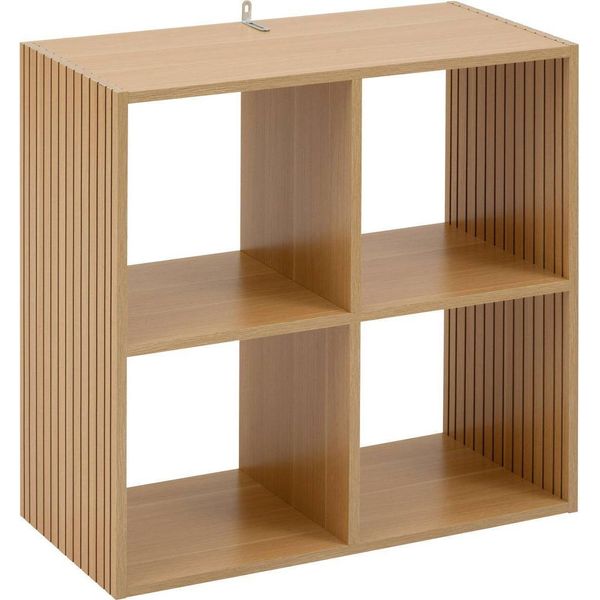 5 Cinque Semplicemente Intelligente - Regal Mit 4 FäChern "Tasso"" Naturholzeffekt"-image