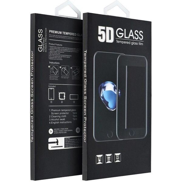 Vetro Temperato / Protettivo Apple Iphone Xr / Iphone 11 Nero - 5D Adesivo Completo-image