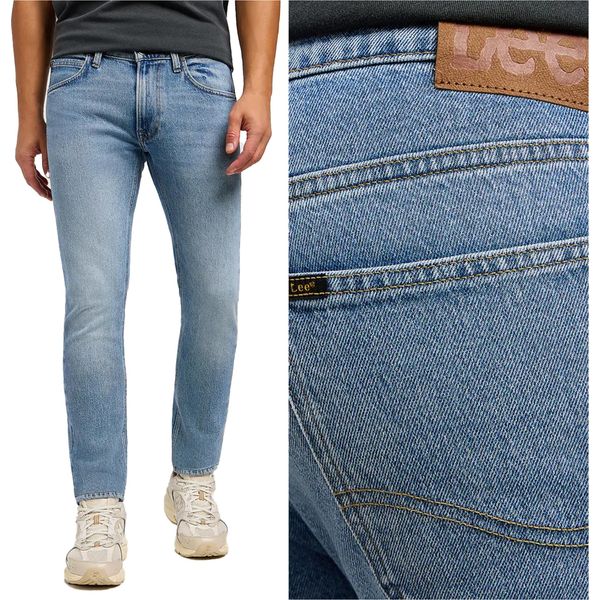 Lee Herren, Jeanshosen, Slim Fit Luke, W33 L34, Blau, Jeans, Baggyjeans, Buggy-image