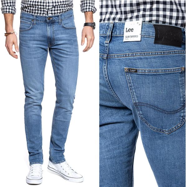 Lee, Jeanshosen Da Uomo, Slim Fit, Luke, W26 L32, Blau, Jeans, Baggyjeans, Buggy-image